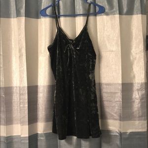 Olive velvet dress sz L